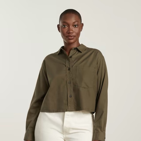 Everlane Silky Cotton Way-Short Shirt - Picture 1 of 11